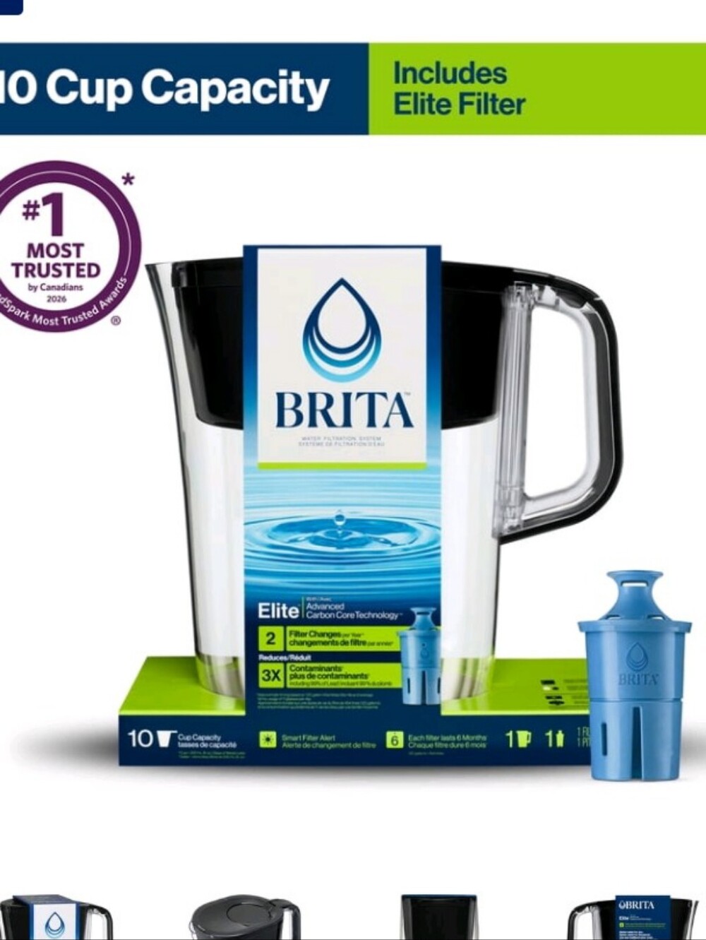 Brita 10 Cup Pitcher And Filter
